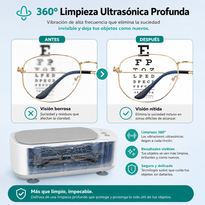 Limpiador Ultrasónico de Joyas y Accesorios